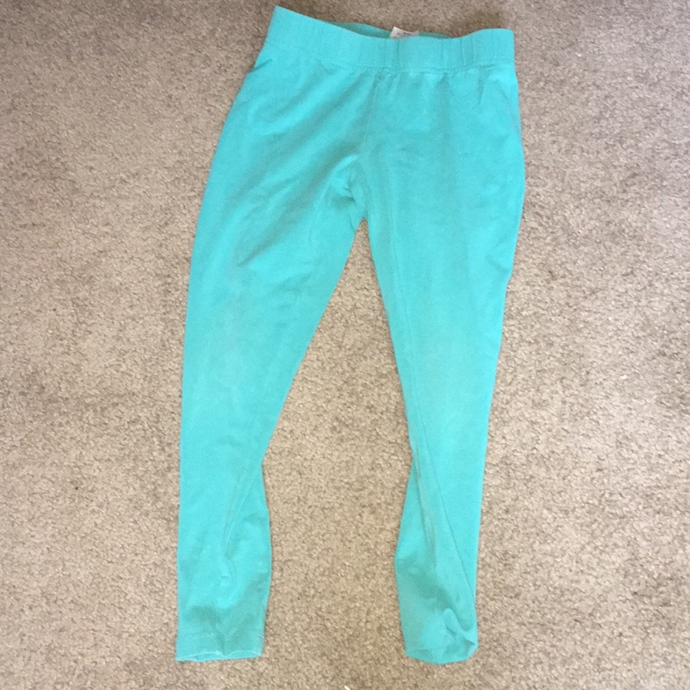 Blue leggings